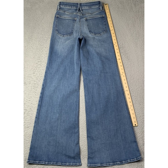 New Good American Jeans Womens Size 4/27 Good Waist Palazzo Flare High Rise - Picture 8 of 10